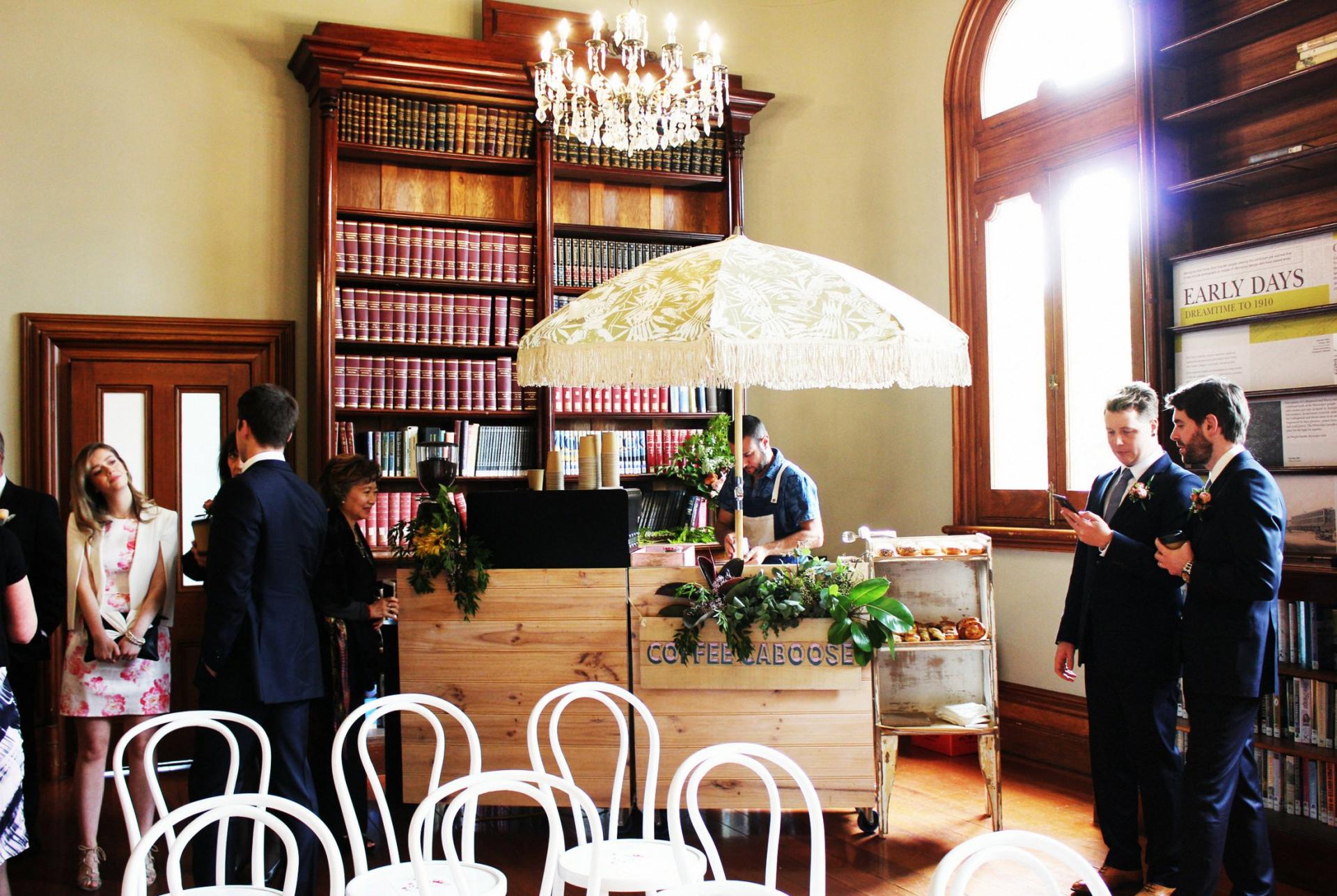 Coffee Caboose Weddings Coffee Cart