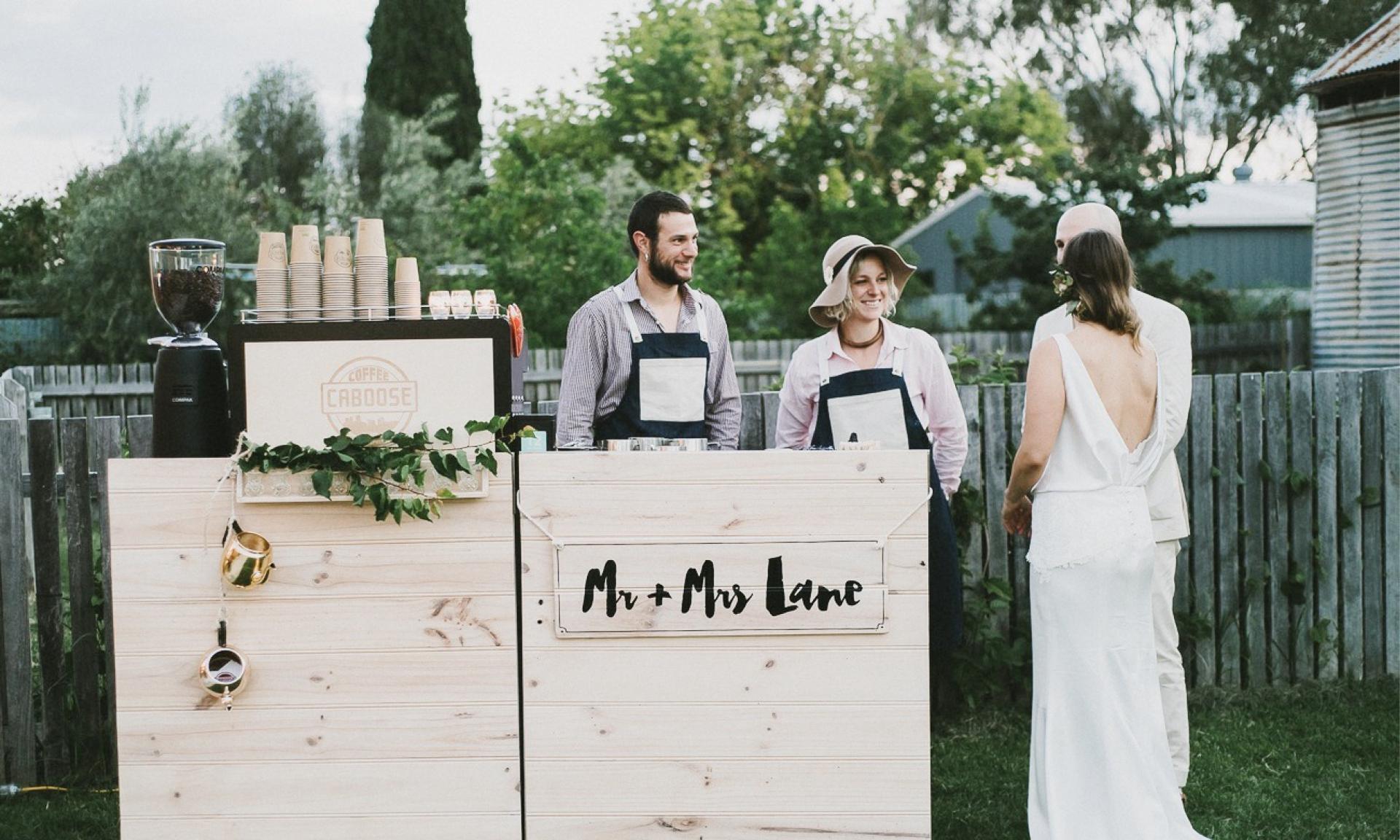Coffee Caboose Pop Up Coffee Cart